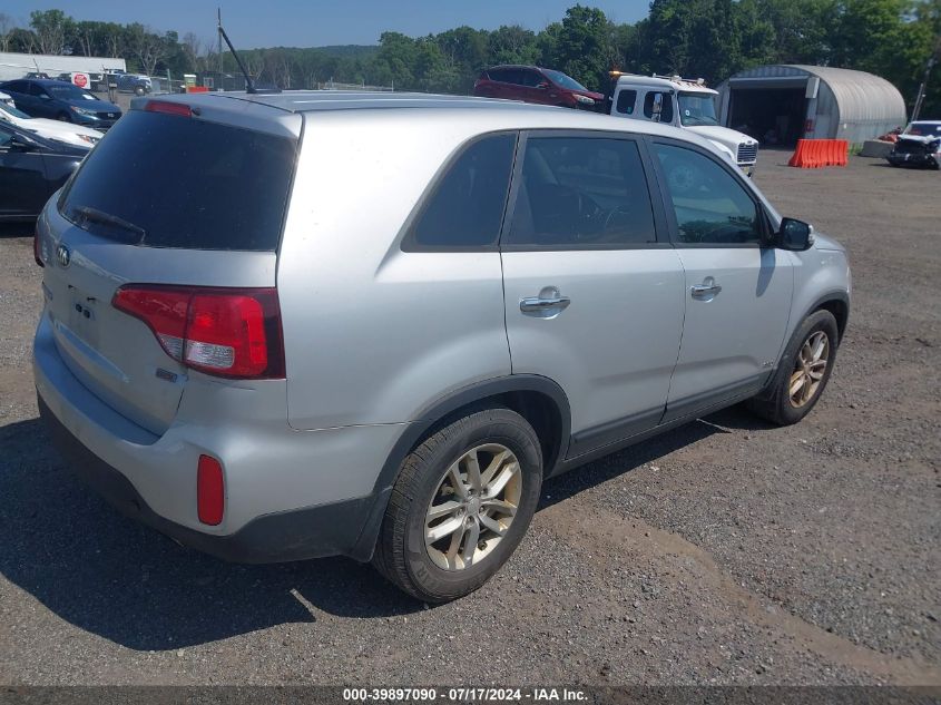 2015 Kia Sorento Lx VIN: 5XYKTCA61FG614272 Lot: 39897090