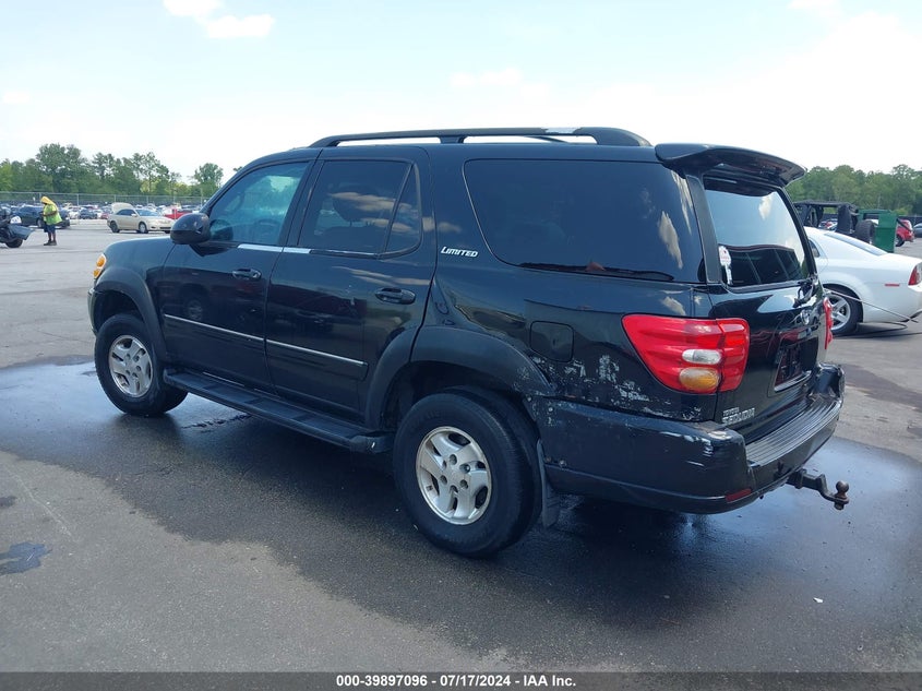 2001 Toyota Sequoia Limited VIN: 5TDZT38AX1S055115 Lot: 39897096