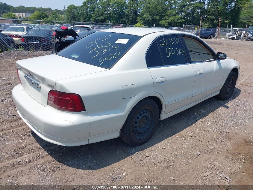 2000 Mitsubishi Galant Es VIN: 4A3AA46G8YE095416 Lot: 39897106