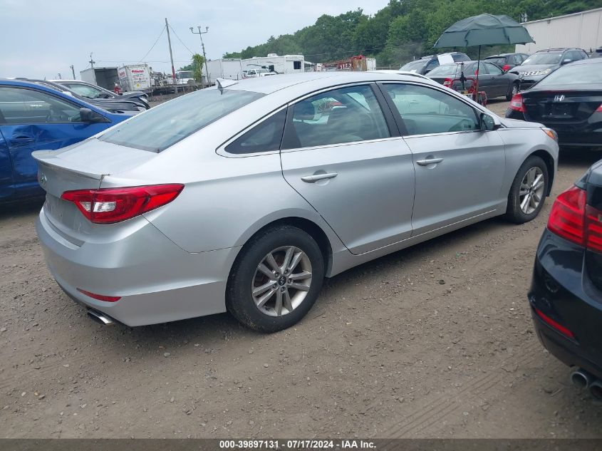 2015 Hyundai Sonata Se VIN: 5NPE24AFXFH189259 Lot: 39897131