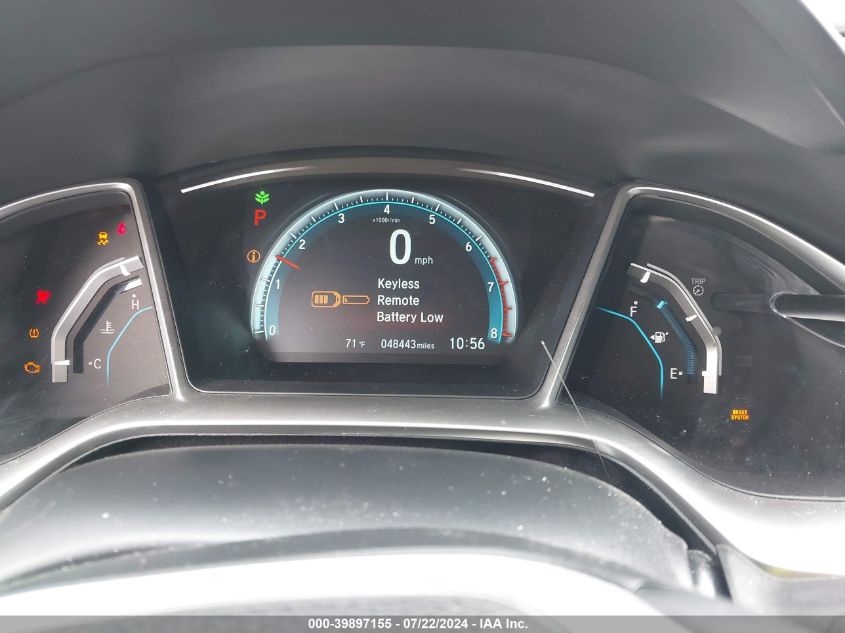 2018 Honda Civic Ex-L VIN: 2HGFC1F76JH645729 Lot: 39897155