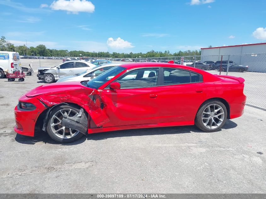 2022 Dodge Charger Gt Rwd VIN: 2C3CDXHG3NH109698 Lot: 39897189