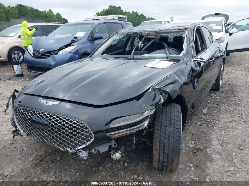 2022 Genesis G70 2.0T Rwd VIN: KMTG34TA8NU086516 Lot: 39897203