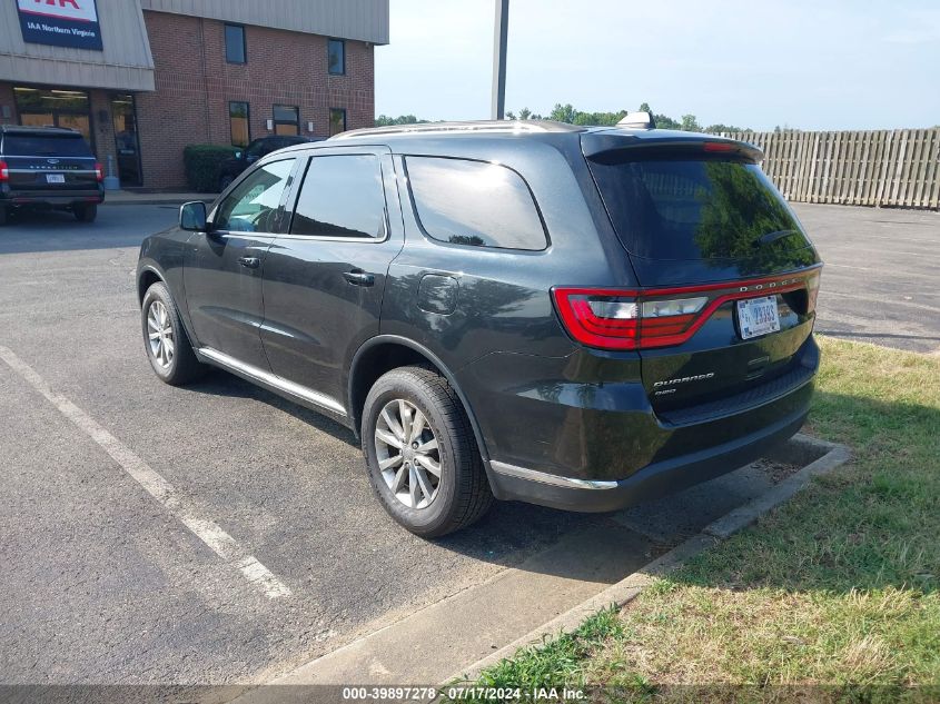 2016 Dodge Durango Sxt VIN: 1C4RDJAG1GC433042 Lot: 39897278