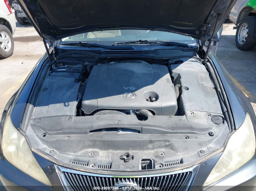 2006 Lexus Is 250 VIN: JTHBK262465016428 Lot: 39897386