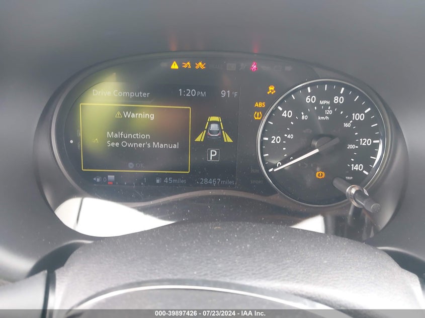 2023 Nissan Kicks Sv Xtronic Cvt VIN: 3N1CP5CVXPL564283 Lot: 39897426