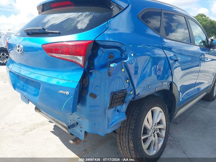 2017 Hyundai Tucson Se VIN: KM8J3CA45HU302950 Lot: 39897436