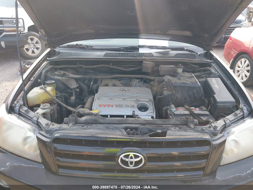 2006 Toyota Highlander Limited V6 VIN: JTEDP21A260126350 Lot: 39897470