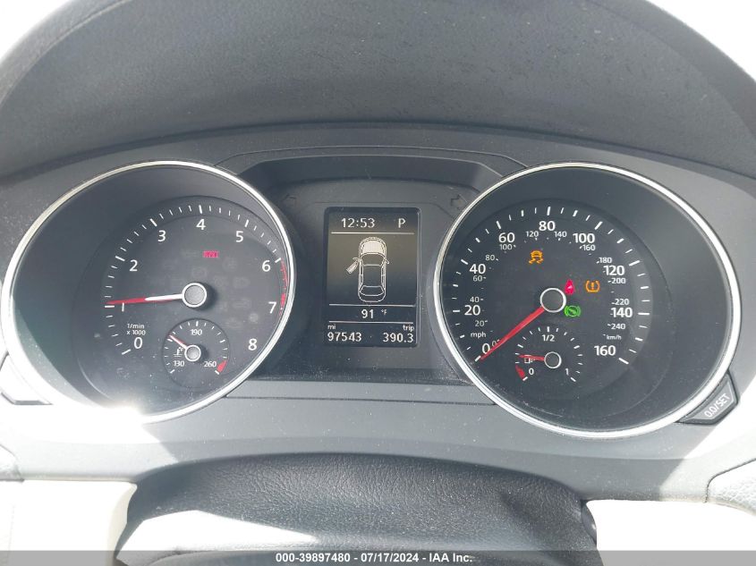 2017 Volkswagen Jetta 1.4T Se VIN: 3VWDB7AJ6HM288785 Lot: 39897480