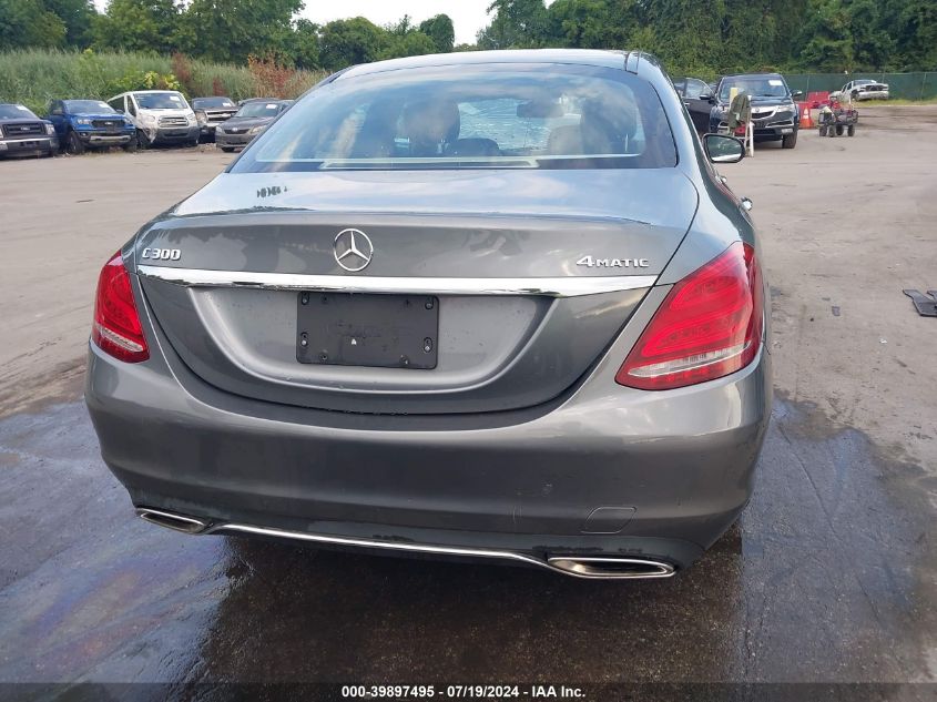 2017 Mercedes-Benz C 300 4Matic/Luxury 4Matic/Sport 4Matic VIN: 55SWF4KB8HU220058 Lot: 39897495