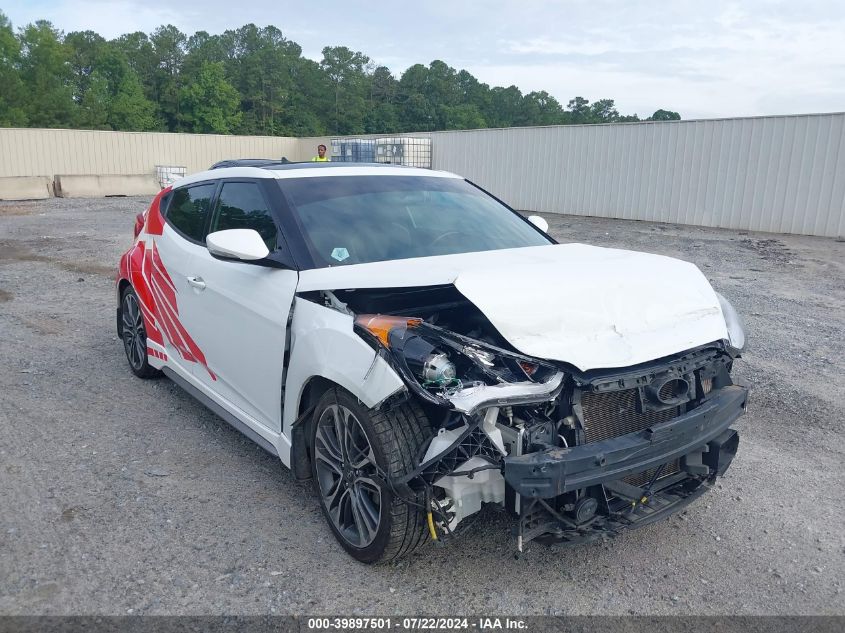 2016 HYUNDAI VELOSTER TURBO - KMHTC6AE4GU292333