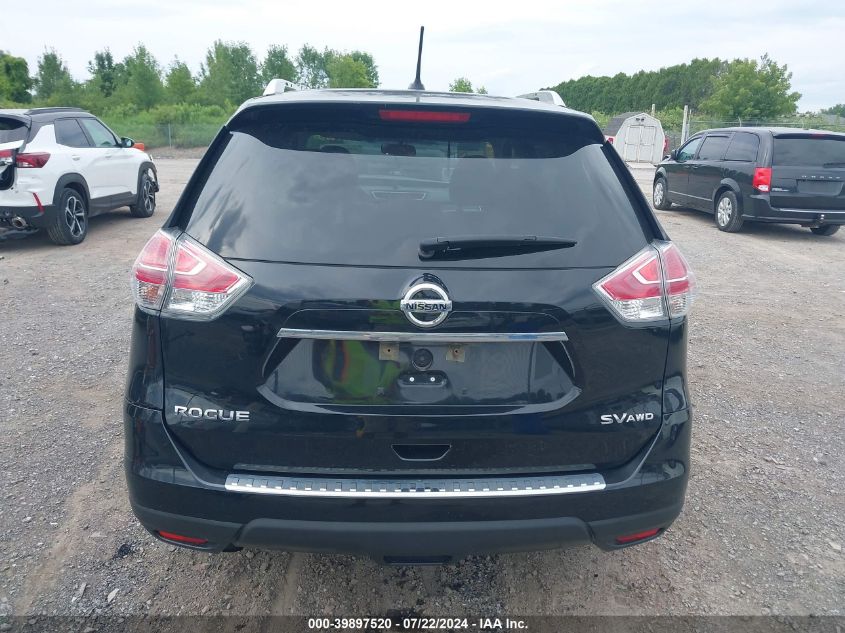 2016 Nissan Rogue Sv VIN: KNMAT2MV6GP625372 Lot: 39897520