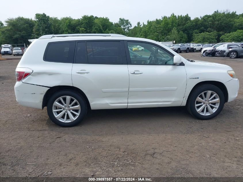 2009 Toyota Highlander Hybrid Limited VIN: JTEEW44A792034285 Lot: 39897557