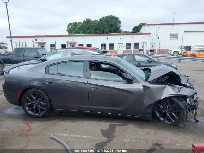 2022 Dodge Charger Sxt Rwd VIN: 2C3CDXBG2NH227735 Lot: 39897597