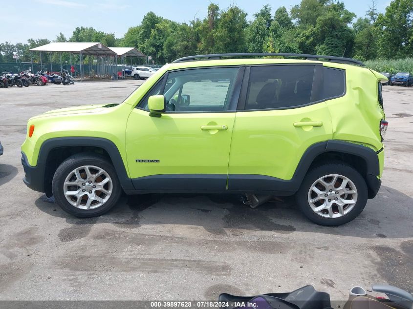 2018 Jeep Renegade Latitude Fwd VIN: ZACCJABB6JPH34197 Lot: 39897628