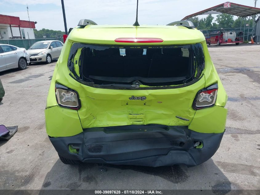 2018 Jeep Renegade Latitude Fwd VIN: ZACCJABB6JPH34197 Lot: 39897628