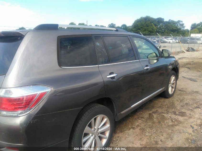 2012 Toyota Highlander Hybrid Limited V6 VIN: JTEDC3EH1C2007018 Lot: 39897648