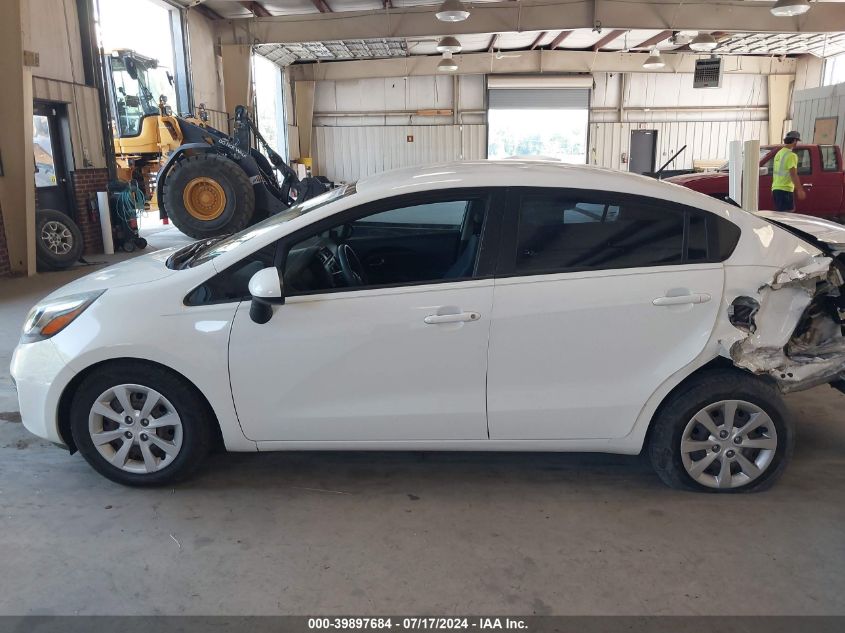 2014 Kia Rio Lx VIN: KNADM4A3XE6395294 Lot: 39897684