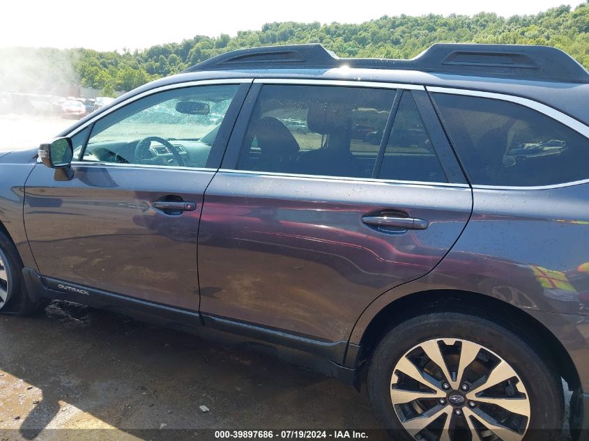 2015 Subaru Outback 2.5I Limited VIN: 4S4BSANC0F3357046 Lot: 39897686