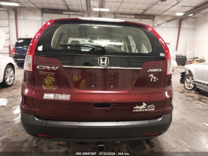 2013 Honda Cr-V Lx VIN: 5J6RM4H39DL041811 Lot: 39897697