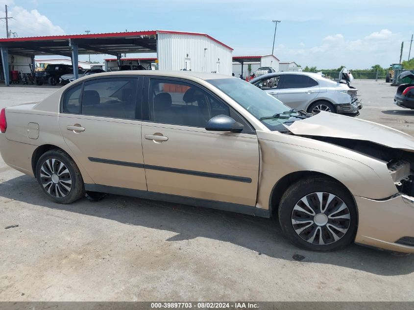 2005 Chevrolet Malibu VIN: 1G1ZS54815F160593 Lot: 39897703