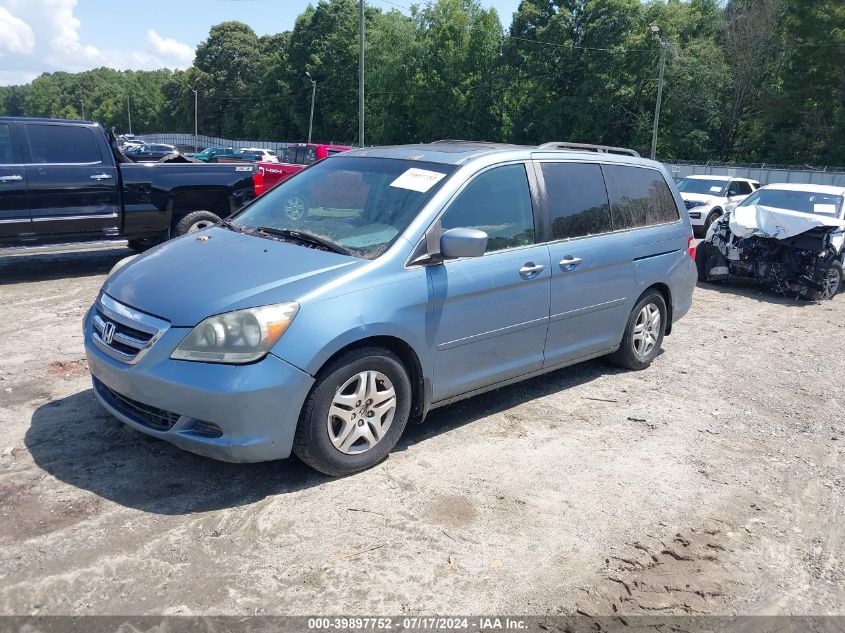 2007 Honda Odyssey Ex-L VIN: 5FNRL38607B072255 Lot: 39897752