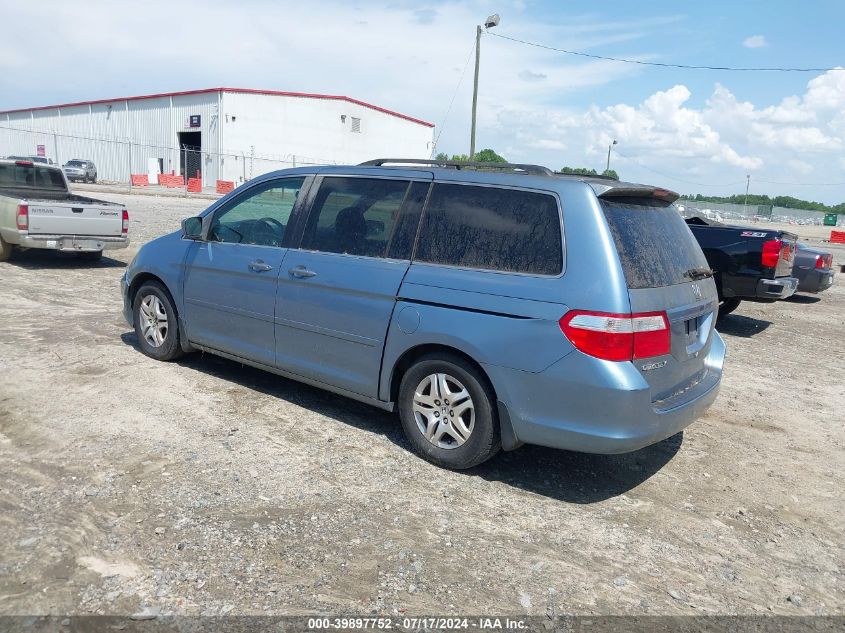 2007 Honda Odyssey Ex-L VIN: 5FNRL38607B072255 Lot: 39897752