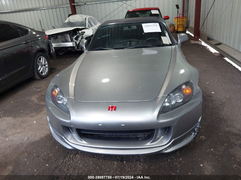 2005 Honda S2000 VIN: JHMAP21475S003498 Lot: 39897758