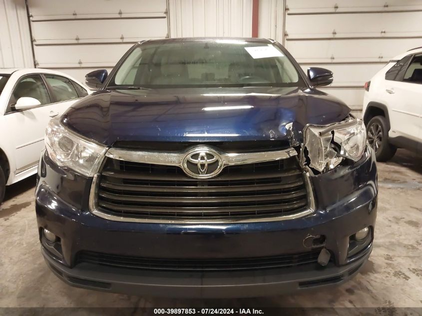 2016 Toyota Highlander Le Plus V6 VIN: 5TDZKRFH8GS155874 Lot: 39897853