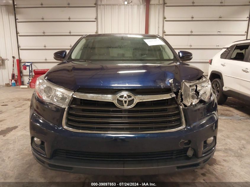 2016 Toyota Highlander Le Plus V6 VIN: 5TDZKRFH8GS155874 Lot: 39897853