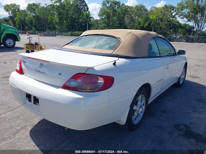 2T1FF28PX2C885418 | 2002 TOYOTA CAMRY SOLARA