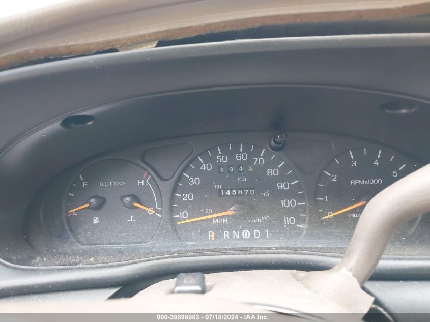 1998 Ford Taurus Lx/Se VIN: 1FAFP52U1WA135533 Lot: 39898083