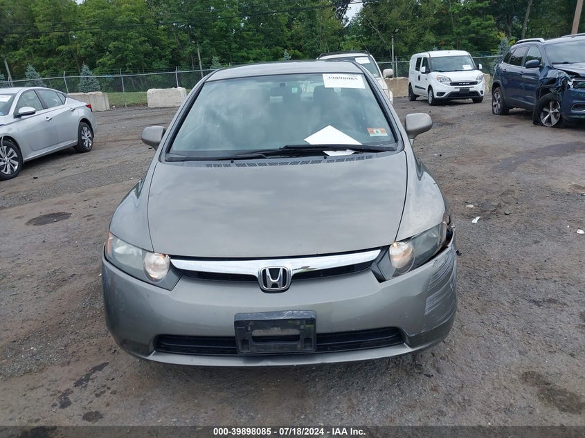 2007 Honda Civic Lx VIN: 2HGFA16537H305225 Lot: 39898085