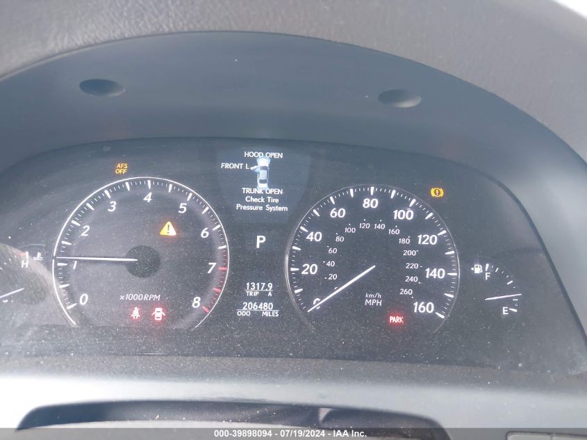 2008 Lexus Ls 460 VIN: JTHBL46F985058852 Lot: 39898094