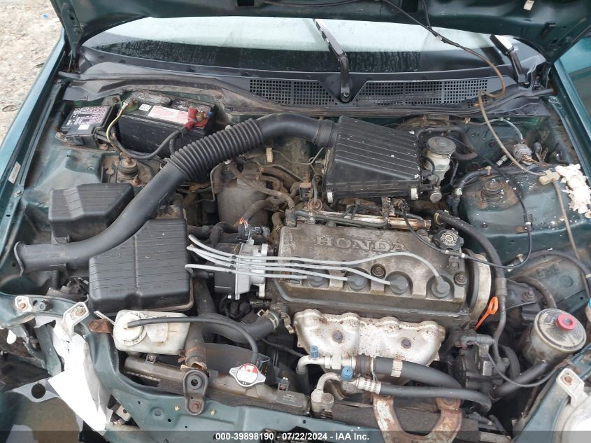 1999 Honda Civic Value Package VIN: 2HGEJ6614XH509022 Lot: 39898190