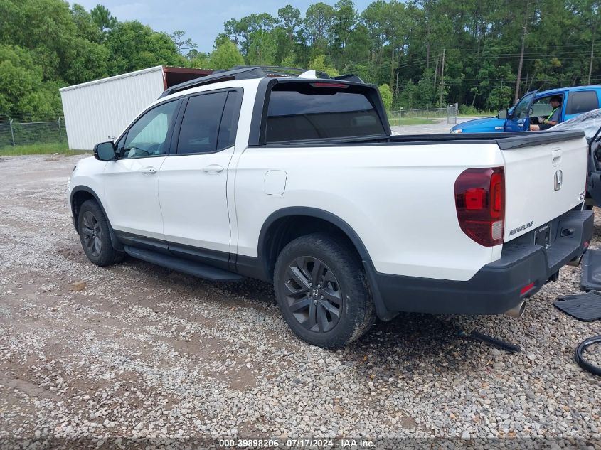 2021 Honda Ridgeline Awd Sport VIN: 5FPYK3F10MB000674 Lot: 39898206