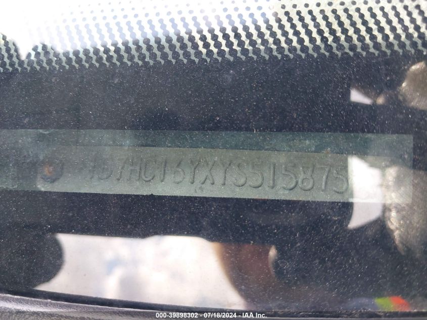 2000 Dodge Ram 1500 St VIN: 1B7HC16YXYS515875 Lot: 39898302