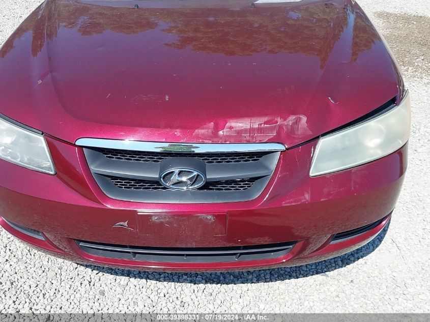 2007 Hyundai Sonata Gls VIN: 5NPET46CX7H200029 Lot: 39898331