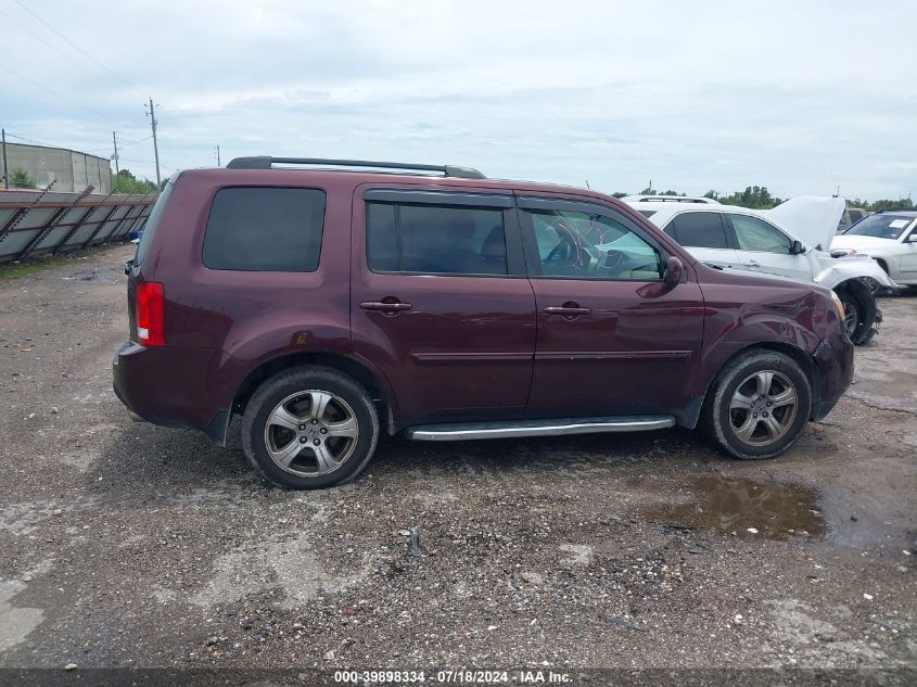 2014 Honda Pilot Ex-L VIN: 5FNYF4H54EB046173 Lot: 39898334