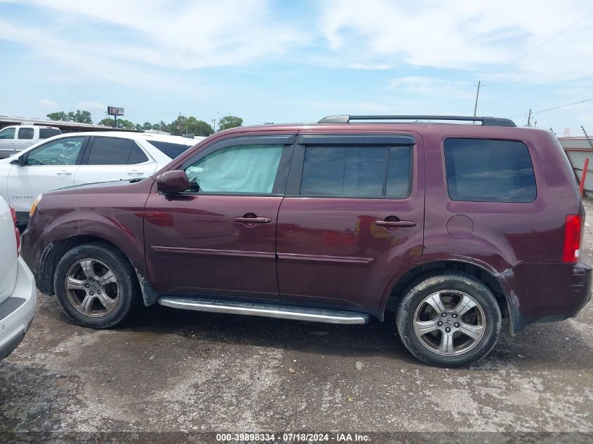 2014 Honda Pilot Ex-L VIN: 5FNYF4H54EB046173 Lot: 39898334