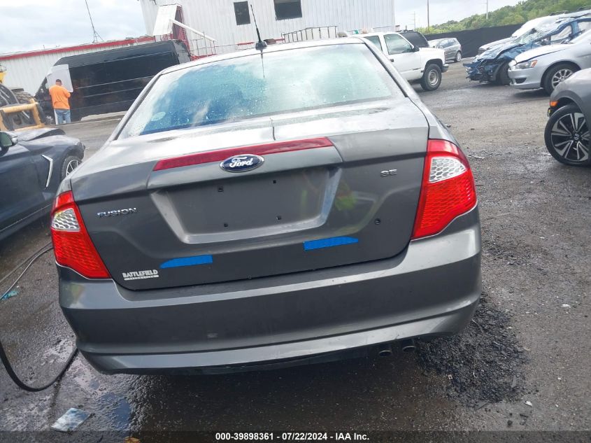 2012 Ford Fusion Se VIN: 3FAHP0HAXCR356722 Lot: 39898361