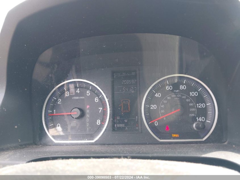 2009 Honda Cr-V Lx VIN: 5J6RE48339L043882 Lot: 39898503