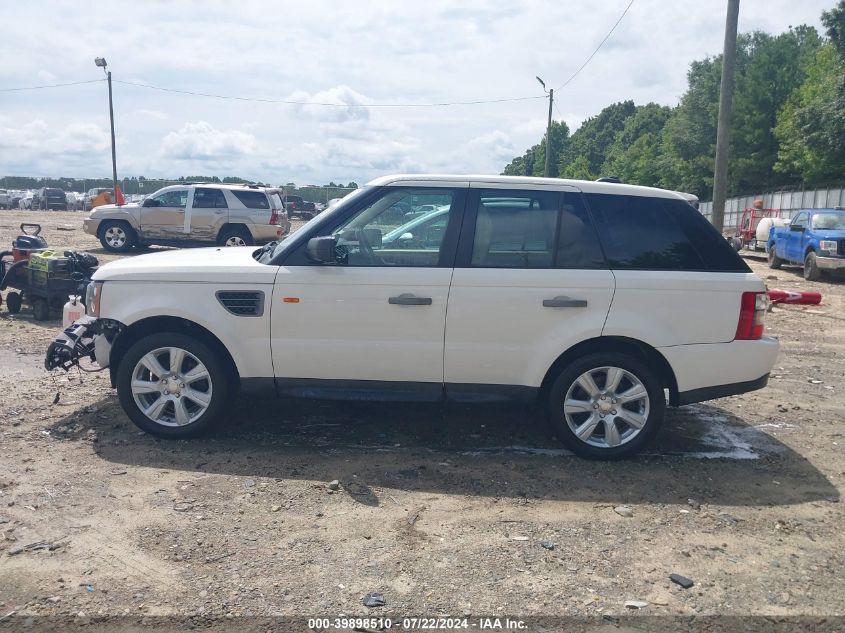 2008 Land Rover Range Rover Sport Hse VIN: SALSK25478A181333 Lot: 39898510