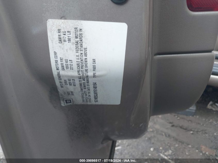 2000 Chevrolet Malibu Ls VIN: 1G1NE52J6Y6148164 Lot: 39898517