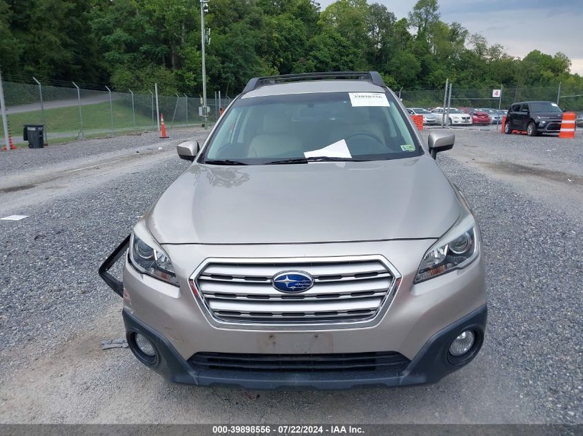 2017 Subaru Outback 2.5I Premium VIN: 4S4BSACC2H3316374 Lot: 39898556
