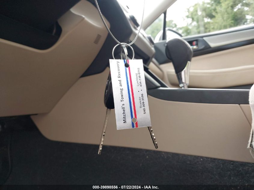 2017 Subaru Outback 2.5I Premium VIN: 4S4BSACC2H3316374 Lot: 39898556