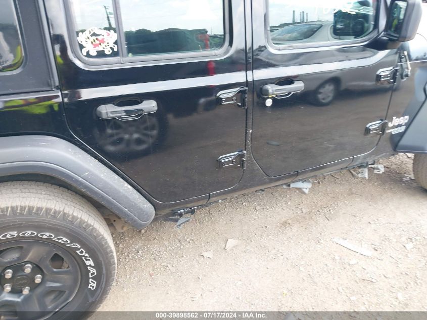 2018 Jeep Wrangler Unlimited Sport 4X4 VIN: 1C4HJXDN6JW287115 Lot: 39898562