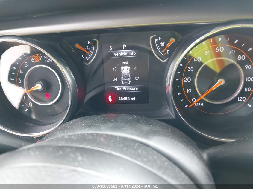 2018 Jeep Wrangler Unlimited Sport 4X4 VIN: 1C4HJXDN6JW287115 Lot: 39898562