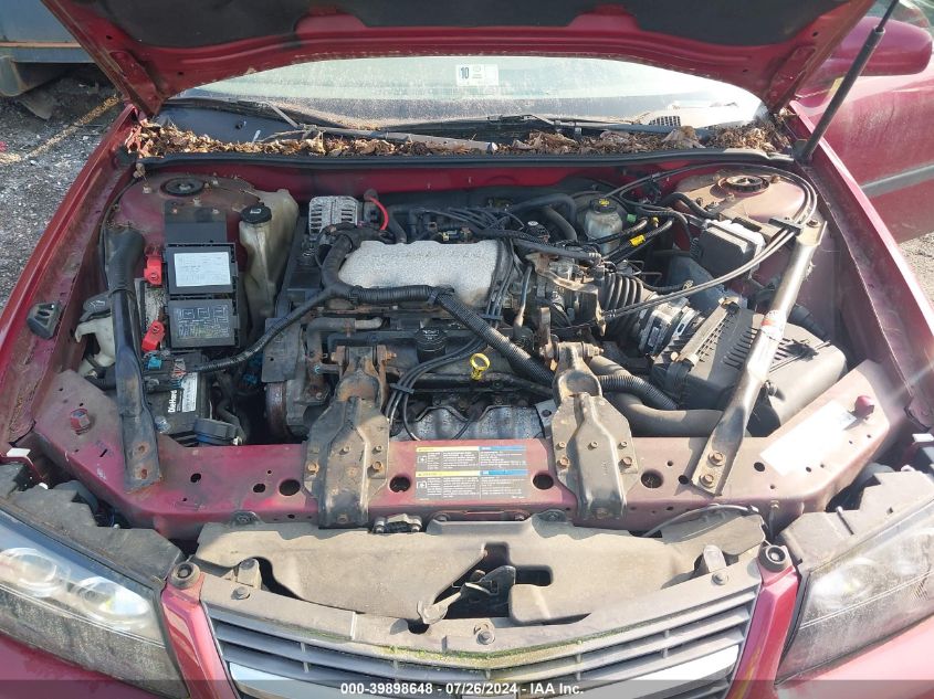 2005 Chevrolet Impala VIN: 2G1WF52E259227324 Lot: 39898648