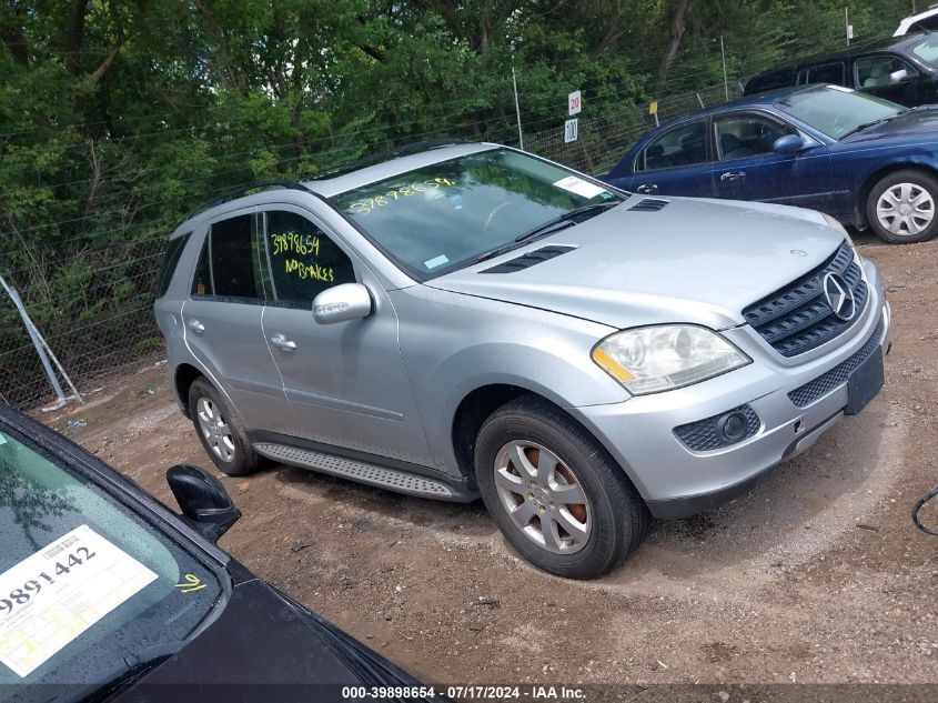 2006 Mercedes-Benz Ml 350 4Matic VIN: 4JGBB86E96A075900 Lot: 39898654